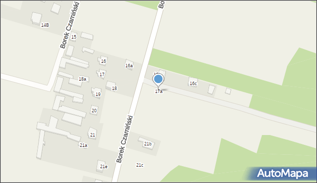 Borek Czarniński, Borek Czarniński, 17a, mapa Borek Czarniński
