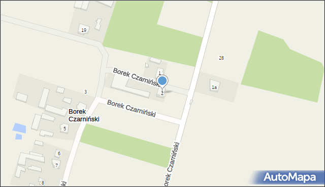 Borek Czarniński, Borek Czarniński, 2, mapa Borek Czarniński