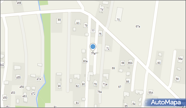 Borek Mały, Borek Mały, 77a, mapa Borek Mały