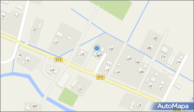 Borek Stary, Borek Stary, 13B, mapa Borek Stary
