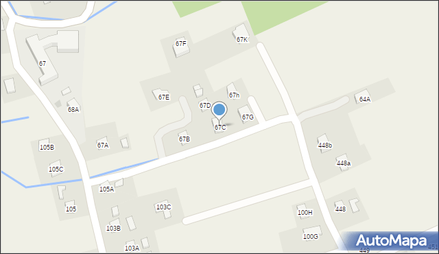 Borek Stary, Borek Stary, 67C, mapa Borek Stary