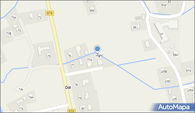 Borek Stary, Borek Stary, 77B, mapa Borek Stary