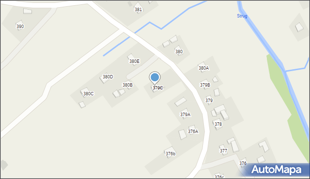 Borek Stary, Borek Stary, 79C, mapa Borek Stary