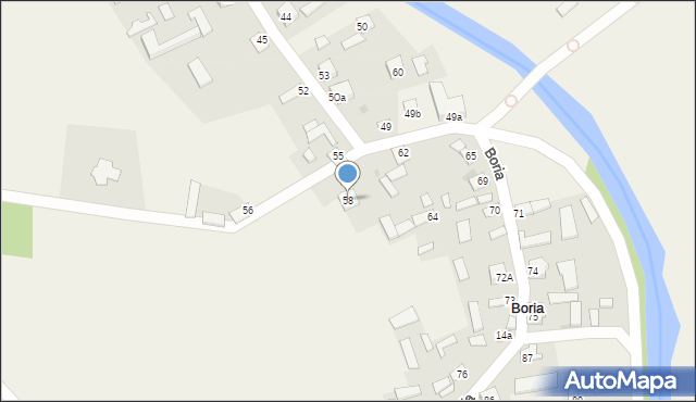 Boria, Boria, 58, mapa Boria