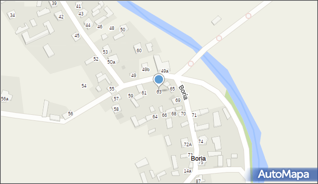 Boria, Boria, 63, mapa Boria