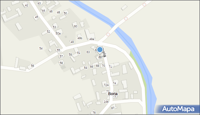 Boria, Boria, 69, mapa Boria