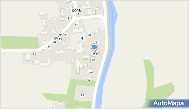 Boria, Boria, 90A, mapa Boria