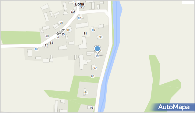 Boria, Boria, 91, mapa Boria