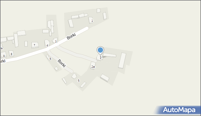 Borki, Borki, 2, mapa Borki