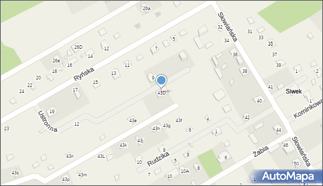 Borki, Borki, 43D, mapa Borki