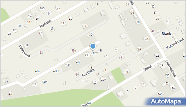 Borki, Borki, 43g, mapa Borki