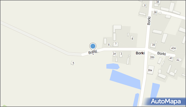 Borki, Borki, 4, mapa Borki