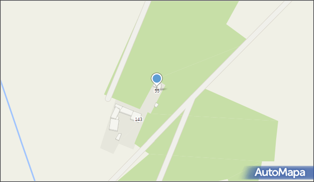 Borki, Borki, 55, mapa Borki