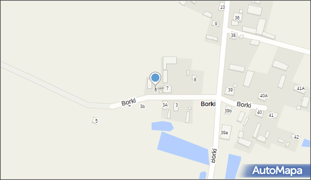 Borki, Borki, 6, mapa Borki