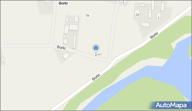 Borki, Borki, 4, mapa Borki