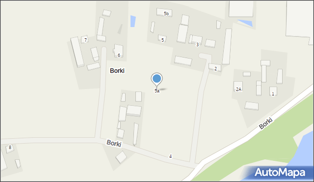 Borki, Borki, 5a, mapa Borki