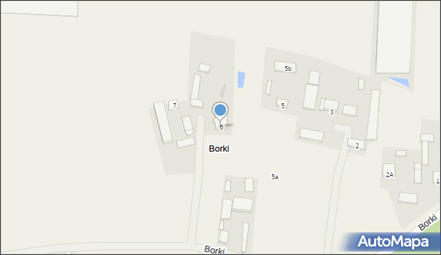 Borki, Borki, 6, mapa Borki