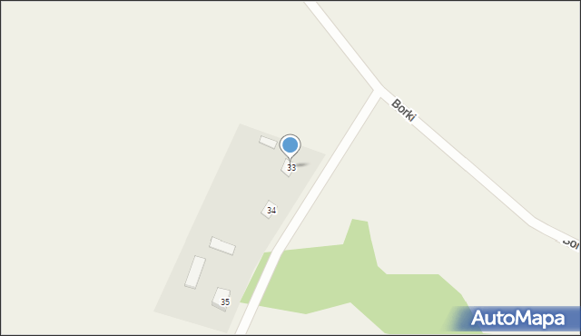 Borki, Borki, 33, mapa Borki