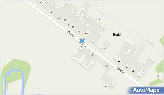 Borki, Borki, 24, mapa Borki