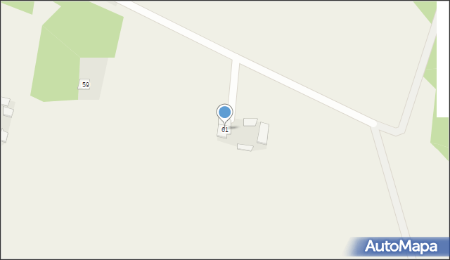 Borki, Borki, 61, mapa Borki