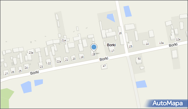 Borki, Borki, 18, mapa Borki