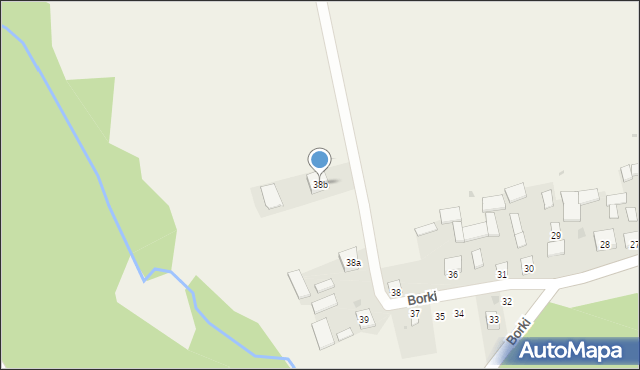 Borki, Borki, 38b, mapa Borki