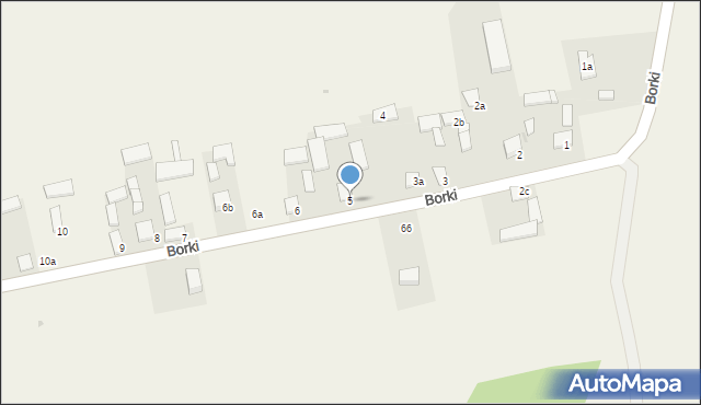 Borki, Borki, 5, mapa Borki