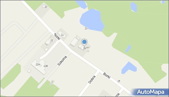 Borki, Borki, 24, mapa Borki