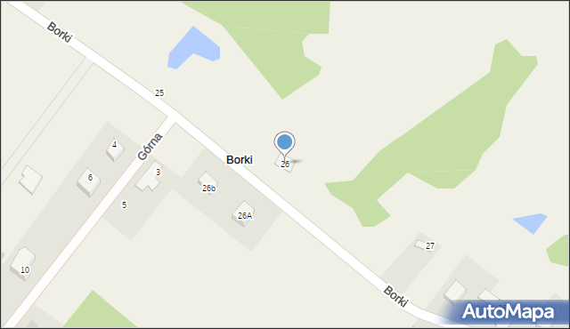 Borki, Borki, 26, mapa Borki