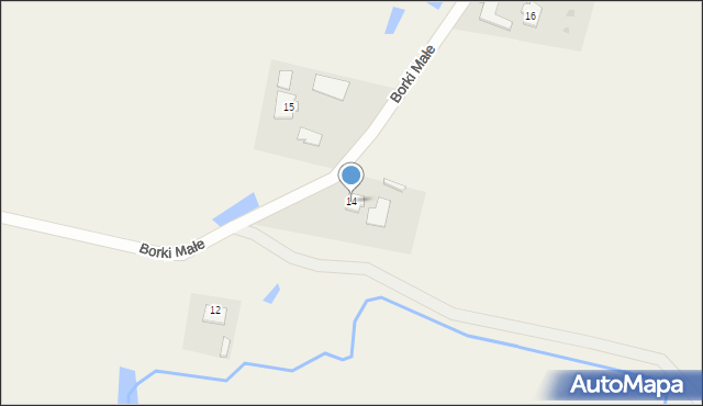 Borki, Borki, 14, mapa Borki