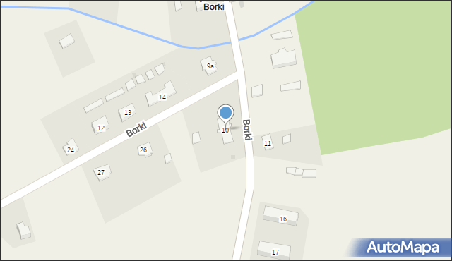 Borki, Borki, 15, mapa Borki