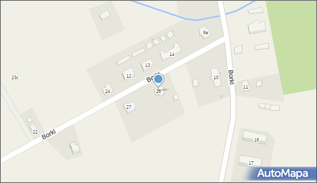 Borki, Borki, 26, mapa Borki