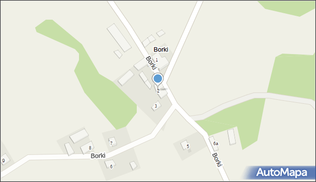 Borki, Borki, 2, mapa Borki