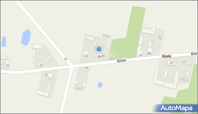 Borki, Borki, 18, mapa Borki