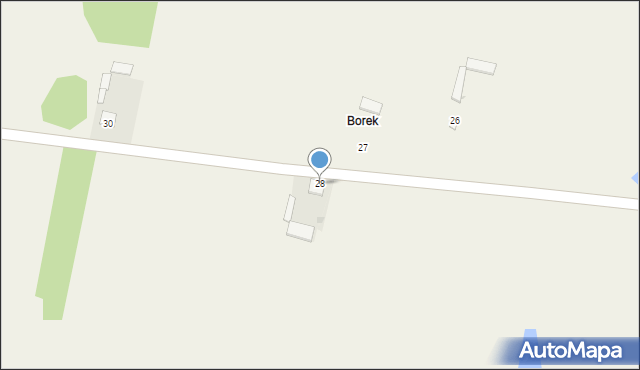 Borki, Borki, 28, mapa Borki