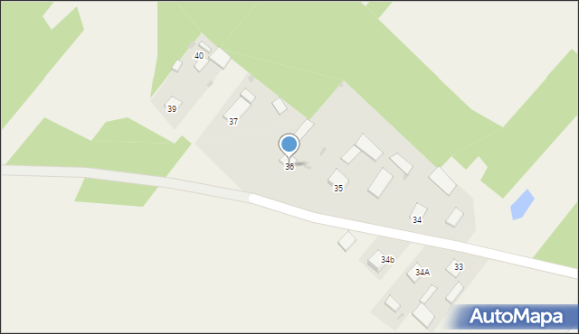 Borki, Borki, 36, mapa Borki
