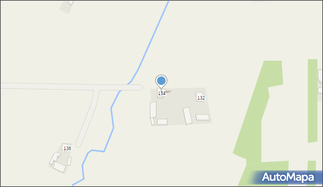 Borki, Borki, 134, mapa Borki