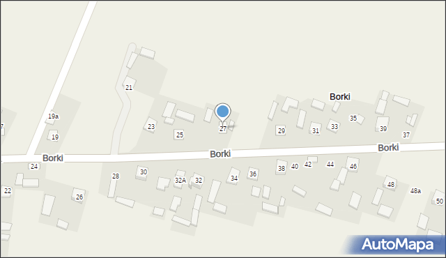 Borki, Borki, 27, mapa Borki