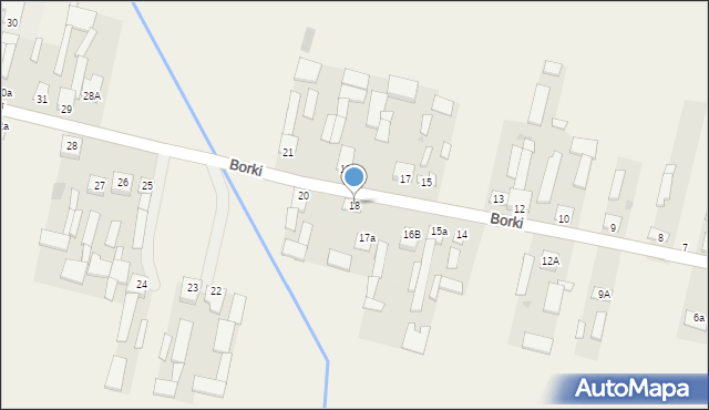 Borki, Borki, 18, mapa Borki