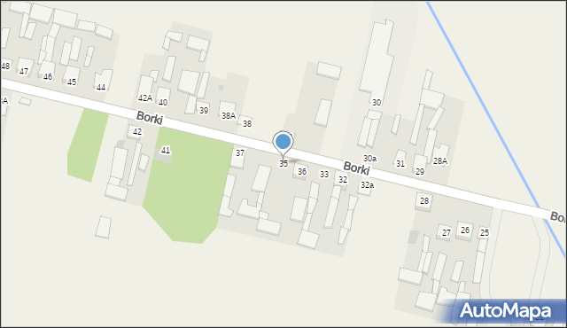 Borki, Borki, 35, mapa Borki