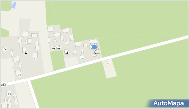 Borki, Borki, 16, mapa Borki