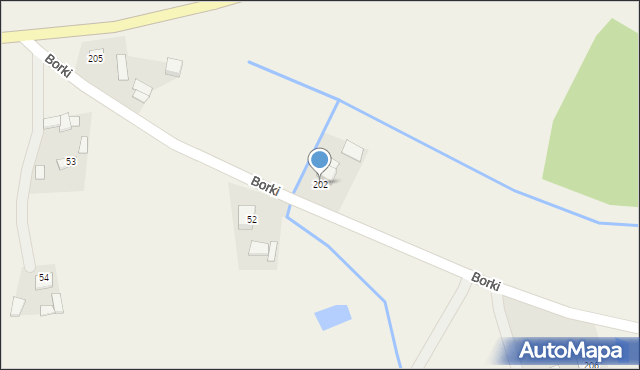 Borki, Borki, 202, mapa Borki