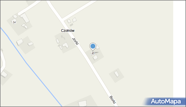 Borki, Borki, 40, mapa Borki