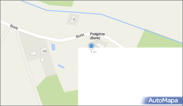 Borki, Borki, 59, mapa Borki