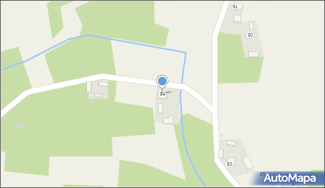 Borki, Borki, 84, mapa Borki