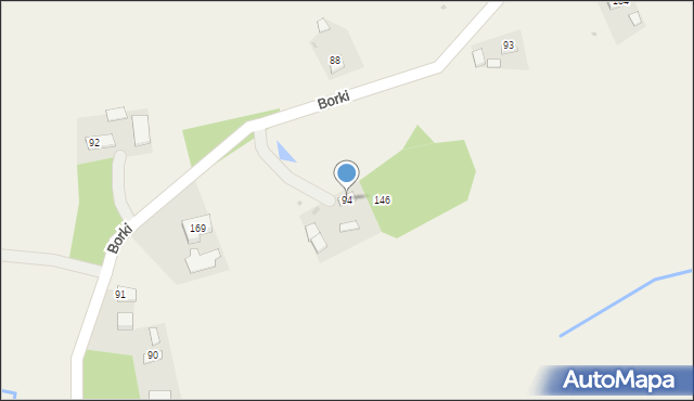 Borki, Borki, 94, mapa Borki
