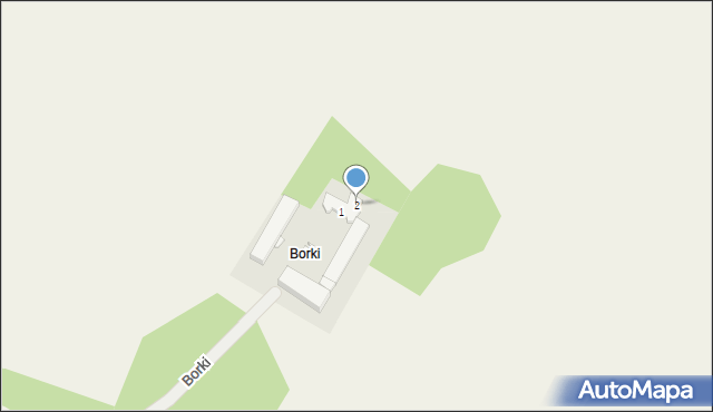 Borki, Borki, 2, mapa Borki