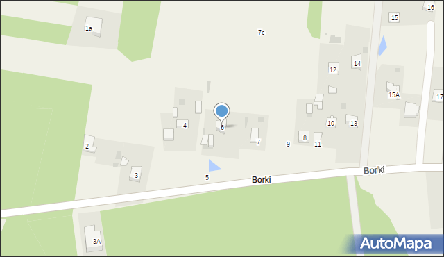 Borki, Borki, 6, mapa Borki