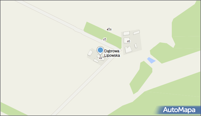 Borki, Borki, 44, mapa Borki