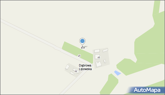 Borki, Borki, 45a, mapa Borki